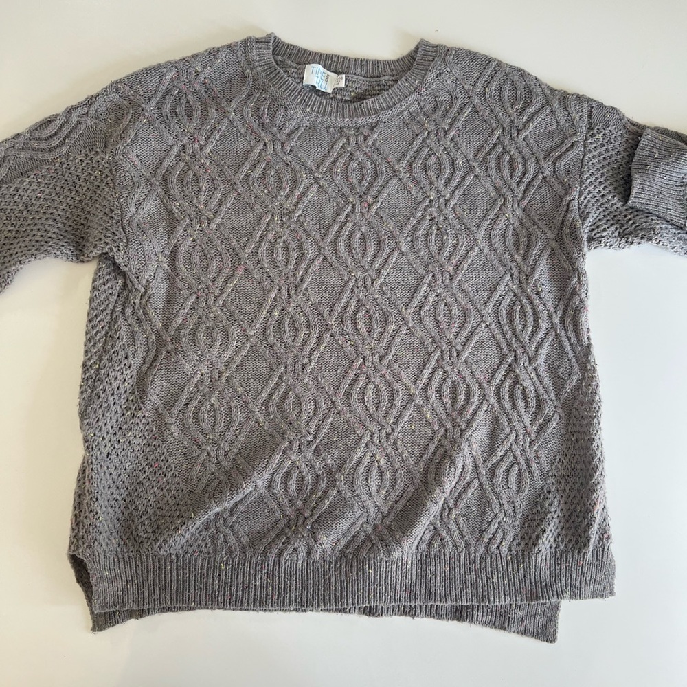 Crochet crewneck sweater